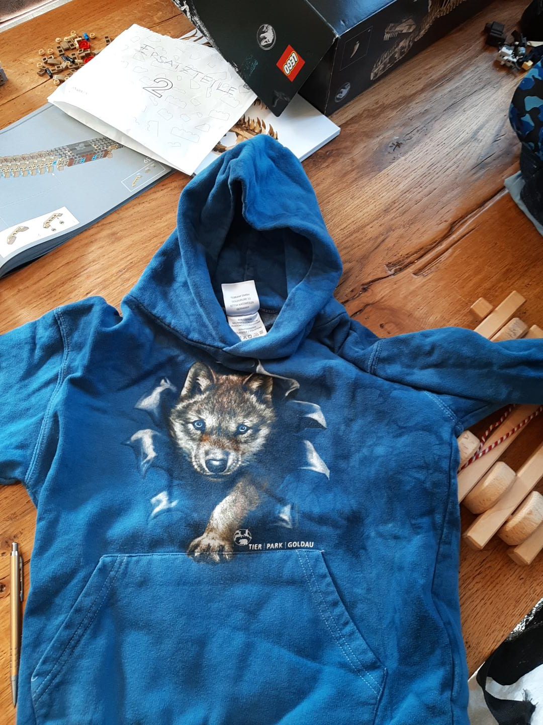 Tierpark Goldau Hoodie ca. 140 Blau