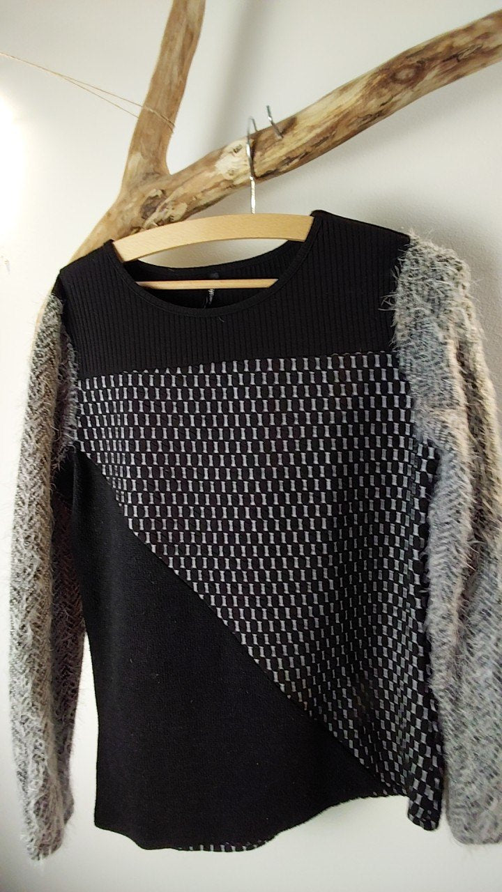Unbekannt Pullover Unbekannt Schwarz/Grau