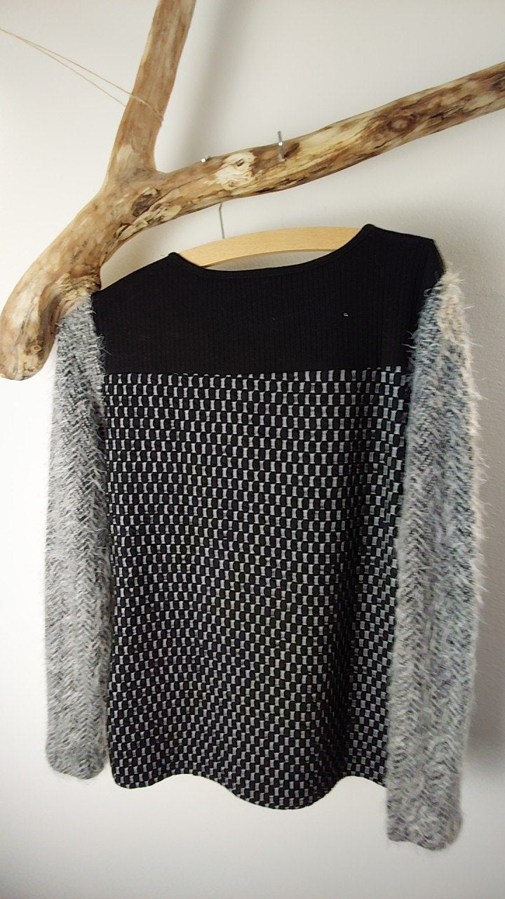Unbekannt Pullover Unbekannt Schwarz/Grau
