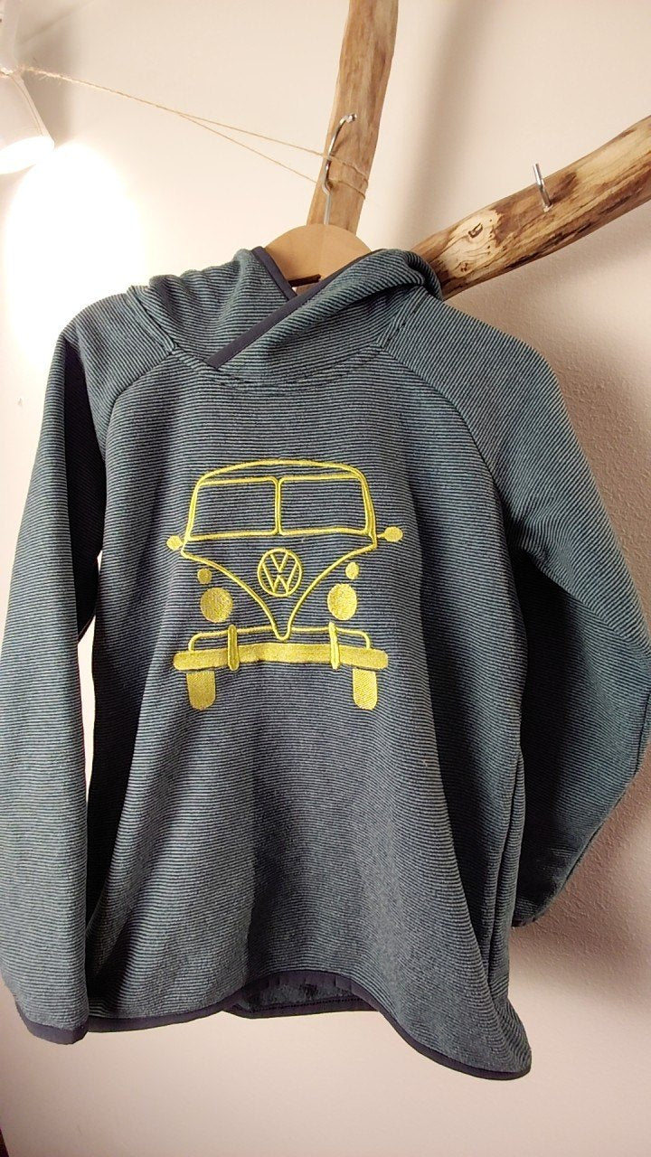 Volkswagen Hoodie Unbekannt Dunkelgrau mit gelbem Print