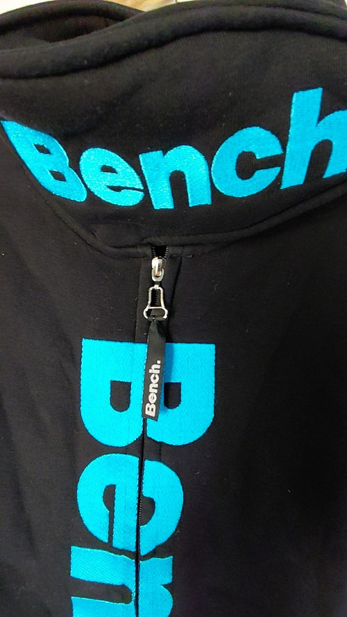 Bench Hoodie Unbekannt Schwarz mit Türkis